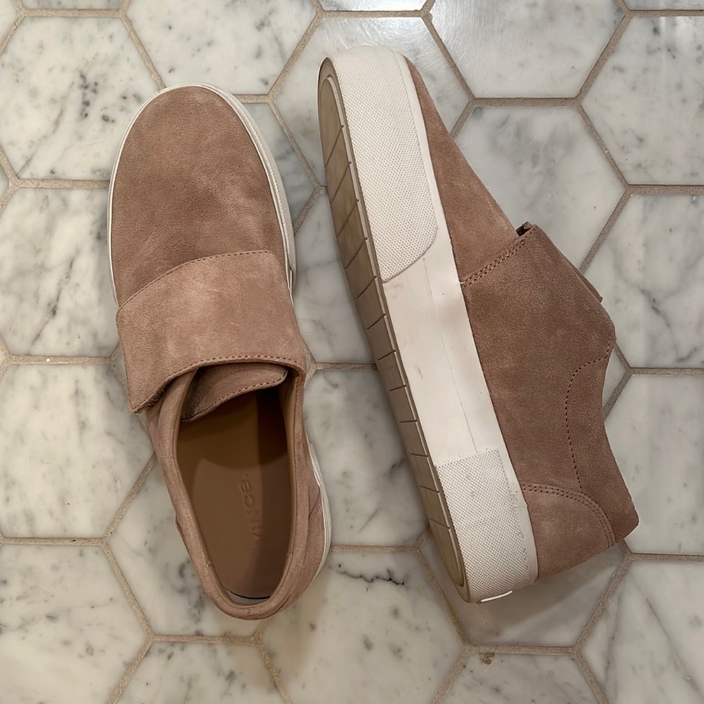 NEW Vince Slip-On Suede Sneakers
